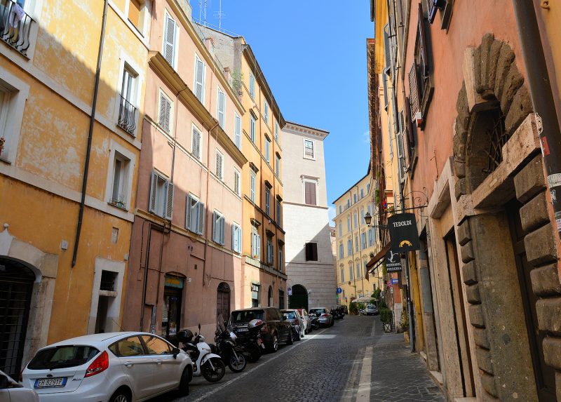 Rome — The Eternal City Apartments are located on narrow, cobbled streets, with minimal traffic.
