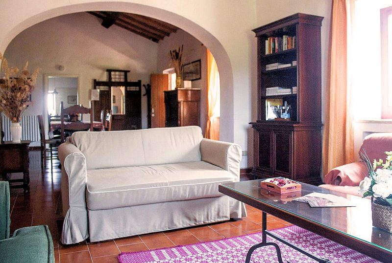 Apartment C's well-appointed living room.