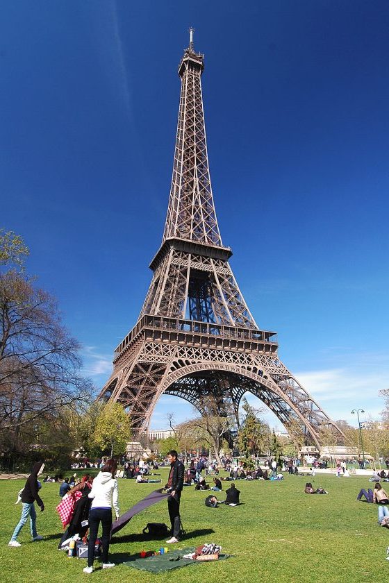 April in Paris marks the start of picnic weather in the city's many spacious parks.
