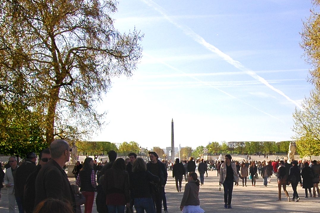The Tuileries Palace Gardens occupy the public space between the Louvre and the Place de la Concorde.