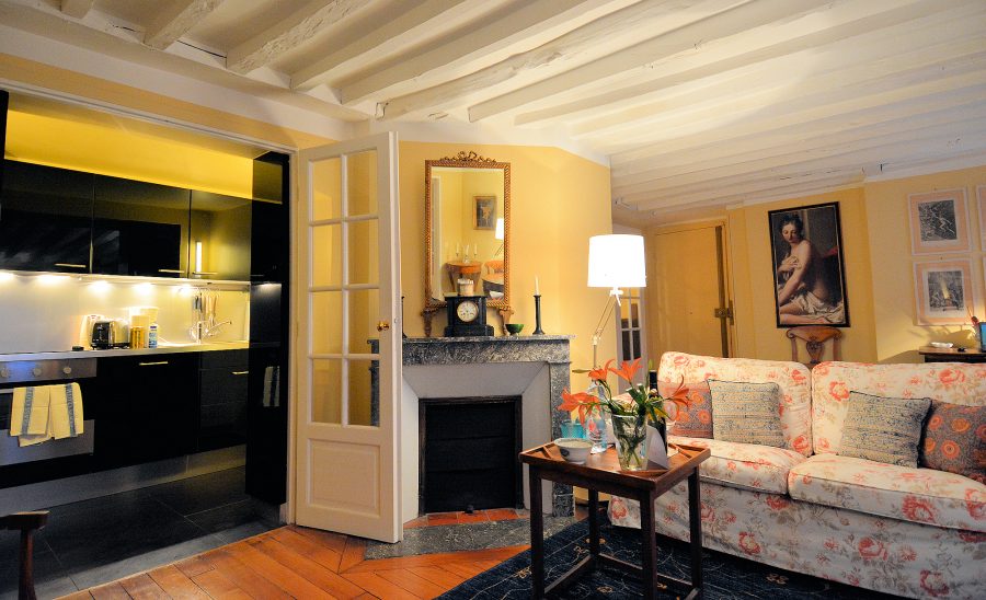 Taste and charm are quite apparent throughout the St Germain West apartment.