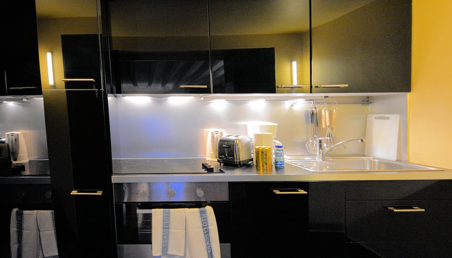 The French love to cook. Well-equipped, modern kitchens are important in French apartments.