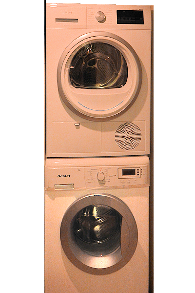 Laundry facilities on the ground floor.