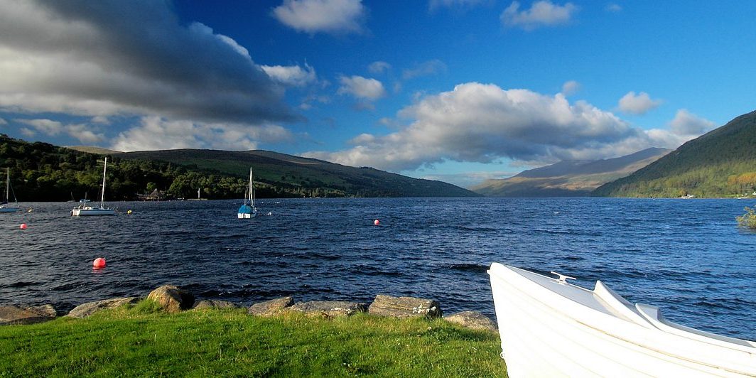 Loch Tay with Ben Lawers in the distance.