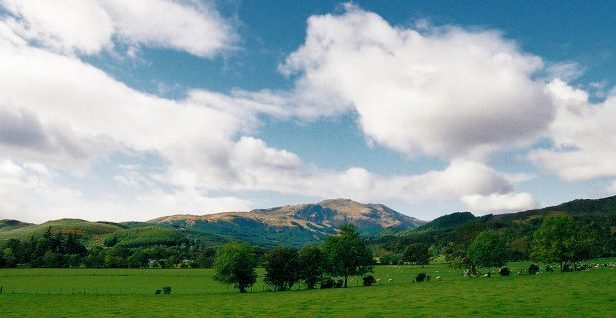 The landmark mountain Ben Ledi guards the southeastern entrance to the Highlands of Central Scotland.