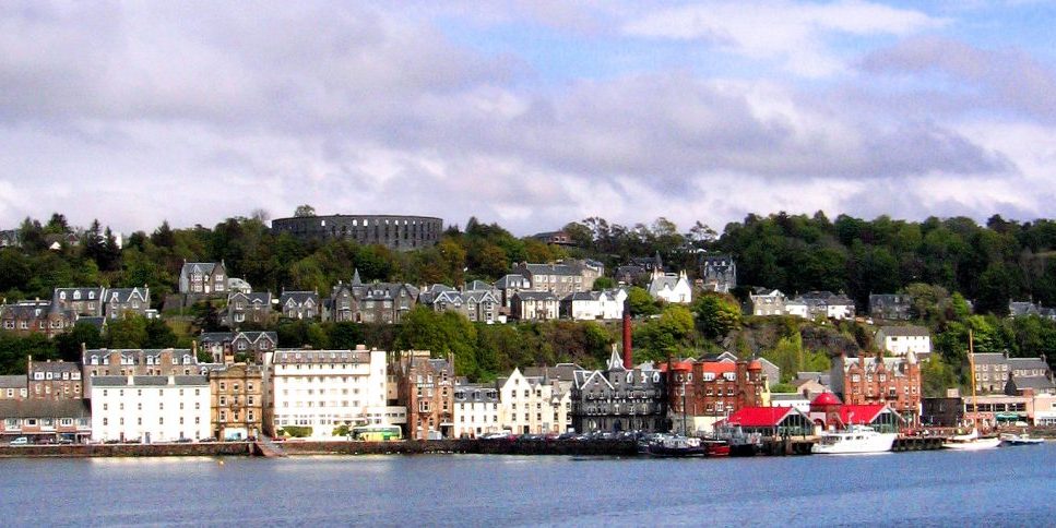 Aboard the Mull ferry in Oban harbour.