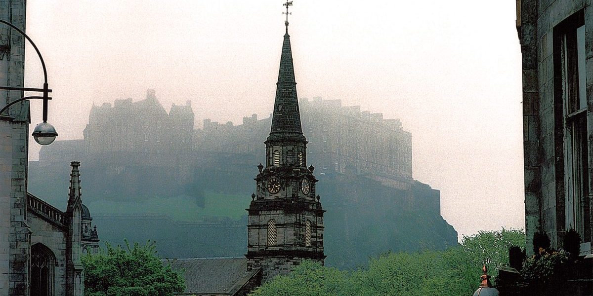 Scotland - Edinburgh - Castle in fog from New Town - Mike Mullen photo copyright Home At First Edinburgh Castle in the fog above New Town.