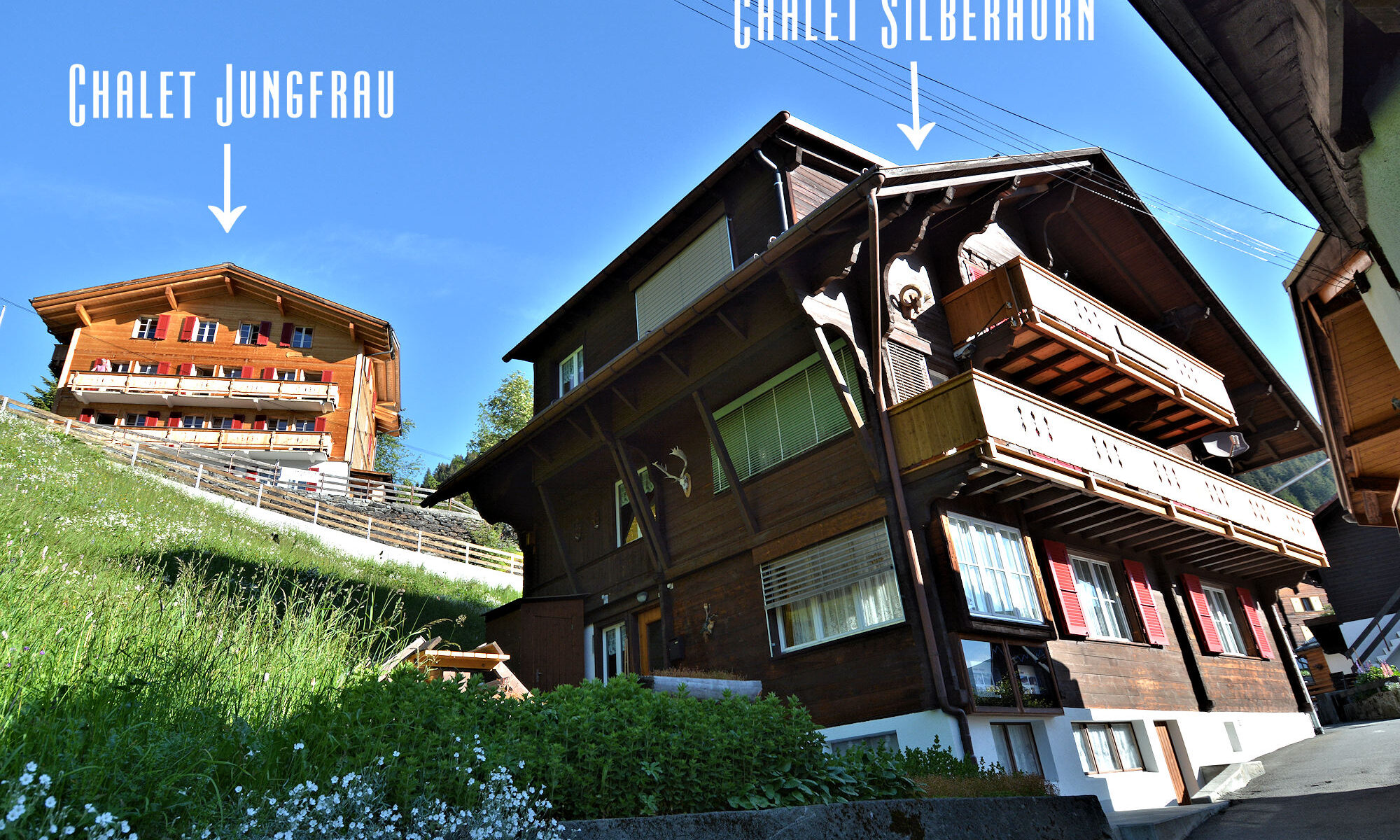 Chalet Jungfrau, Mürren - Uphill less than 5-minutes from Main Street