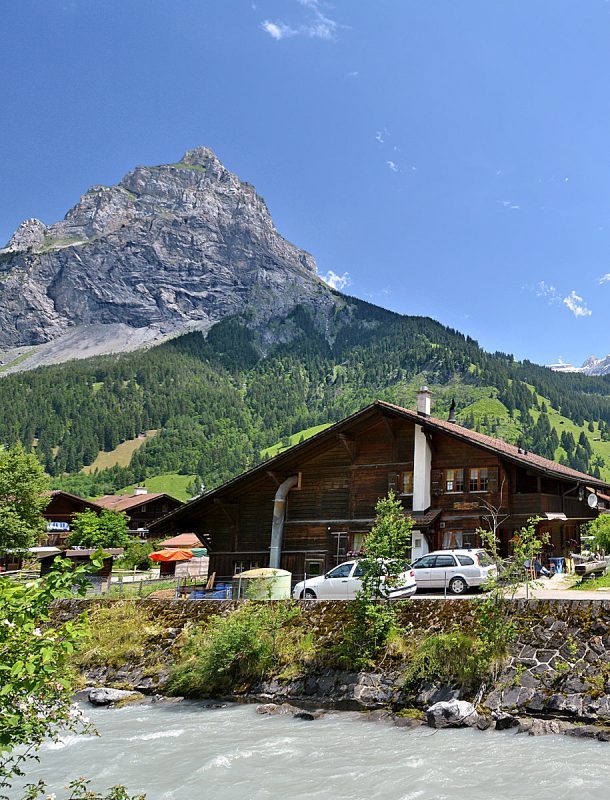 Kandersteg - River Kander and Bire peak