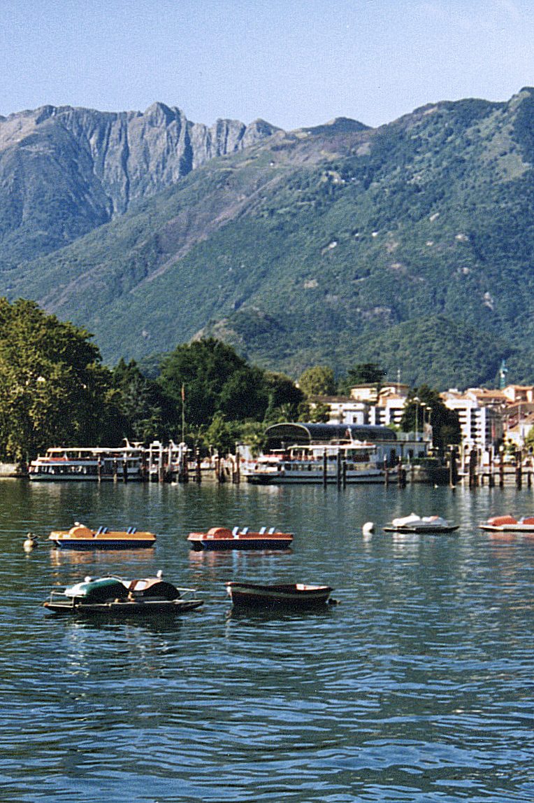 Locarno — New Town and Debarcadero viewed from Muralto.