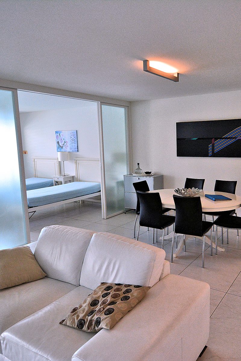 New Town - Premium Apartment — Living and Dining open space with twin bedroom .