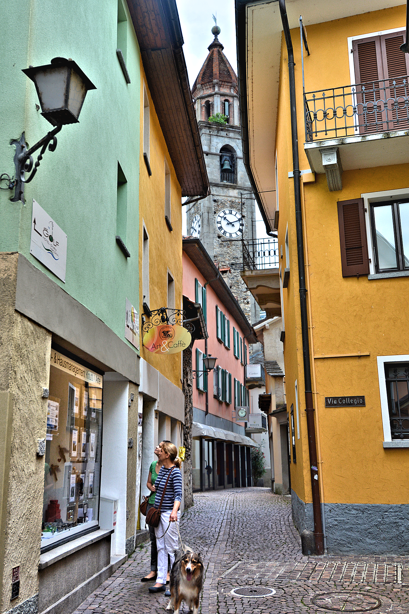 Ticino - Italian Switzerland - Window shopping in Ascona's Borgo old town