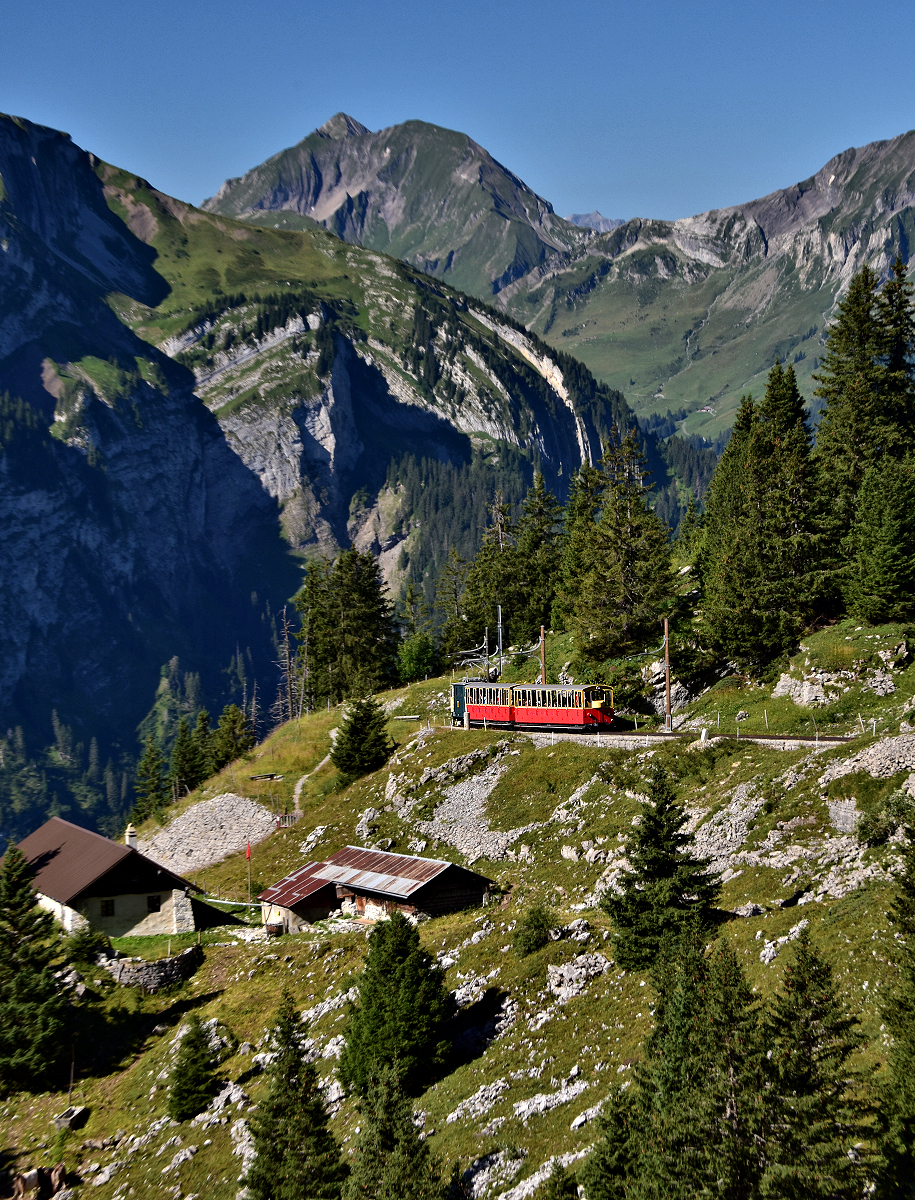 Berner Oberland - Schynige Platte train en route.
