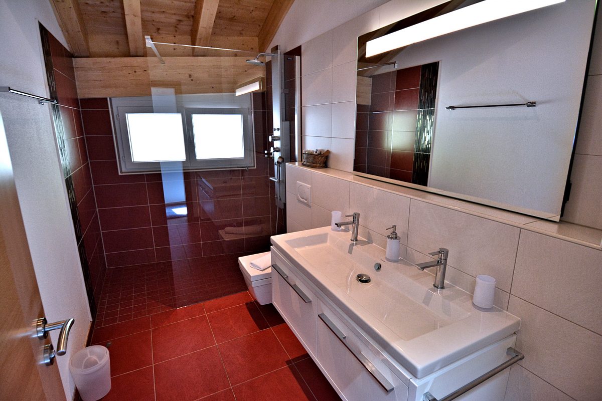 Highview Apt. — Bathroom #1 with Walk-in Shower.