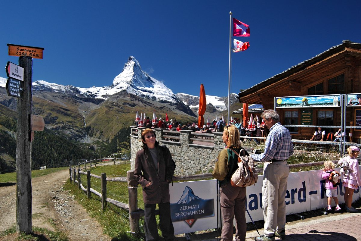 Above Zermatt: Sunnegga — the classic Matterhorn view.