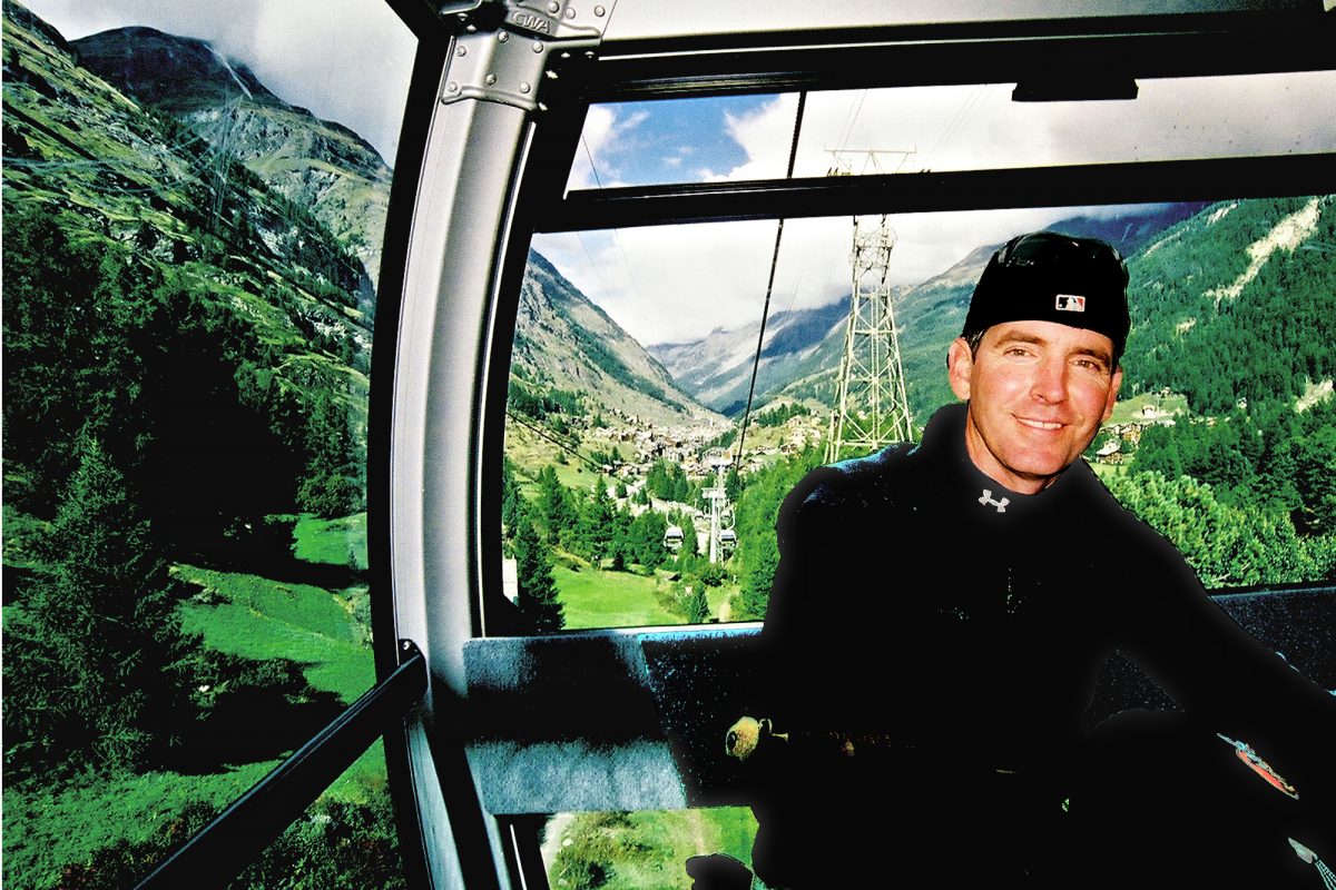 Zermatt - Gondola between Furi and Trockener Steg.