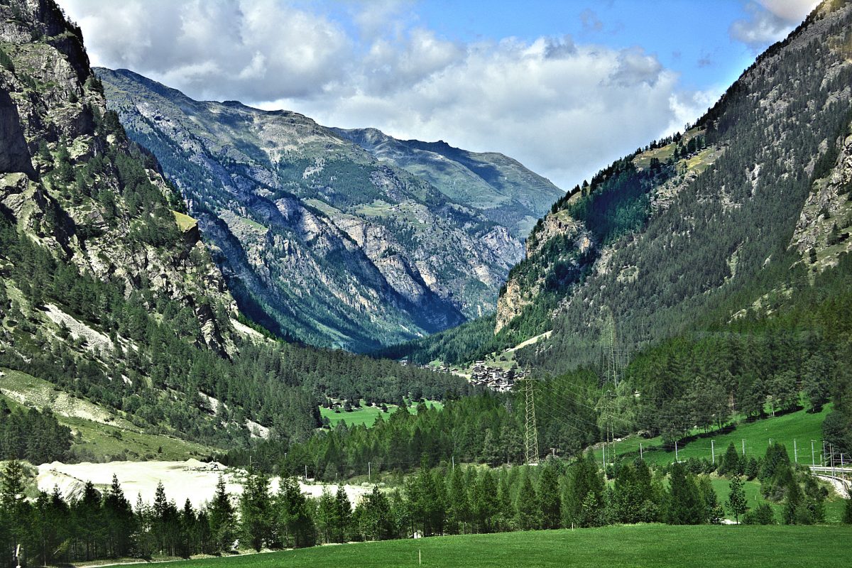 Zermatt - The Mattertal from the train.