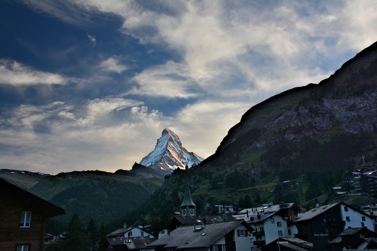 Zermatt - Twilight on the Matterhorn.
