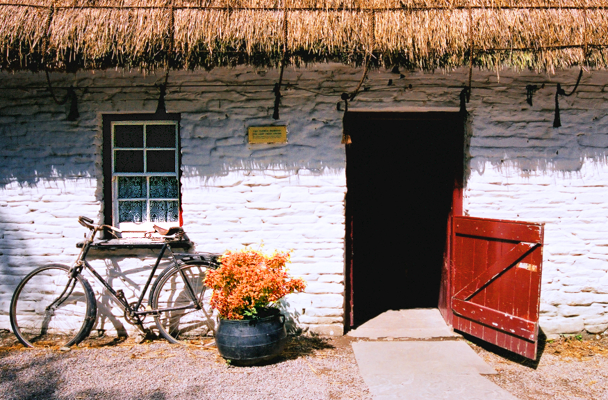 19th & early 20th century rural Ireland still lives at Bunratty Folk Park, Central Ireland.