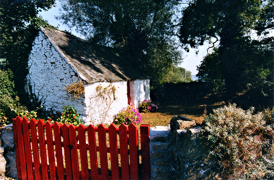 Relic cottage of Ireland's Great Famine.