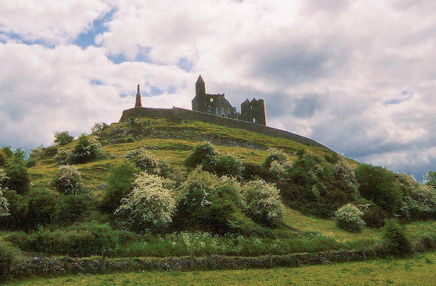 Monastic ruins crown the Rock of Cashel, the high ground above Cashel town in south Tipperary.