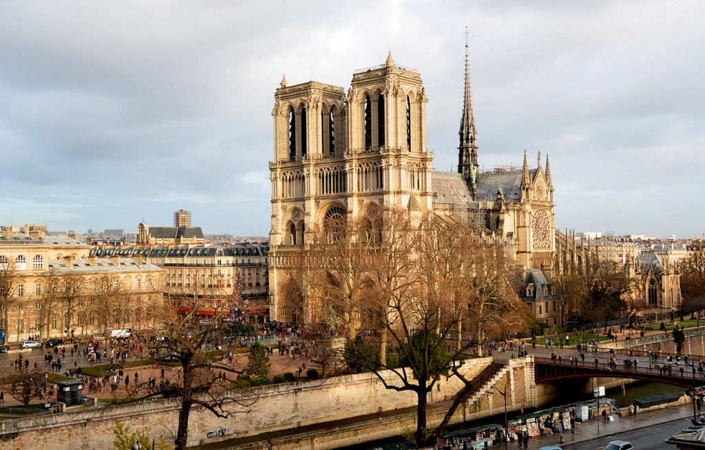 Paris — Notre Dame in winter about 6 months before the devastating fire. Photo © Home At First.