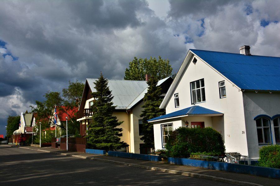 Iceland Landscapes: Akureyri houses. Photo © Home At First.