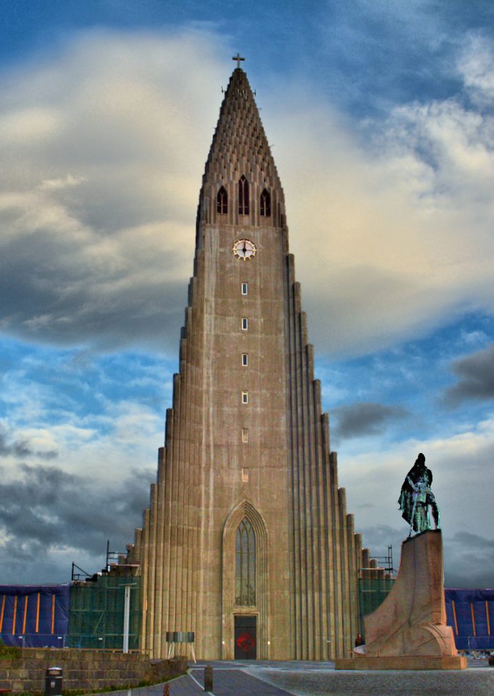 Reykjavik's landmark Hallgrimskirkja, Iceland's largest church. Photo © Home At First.