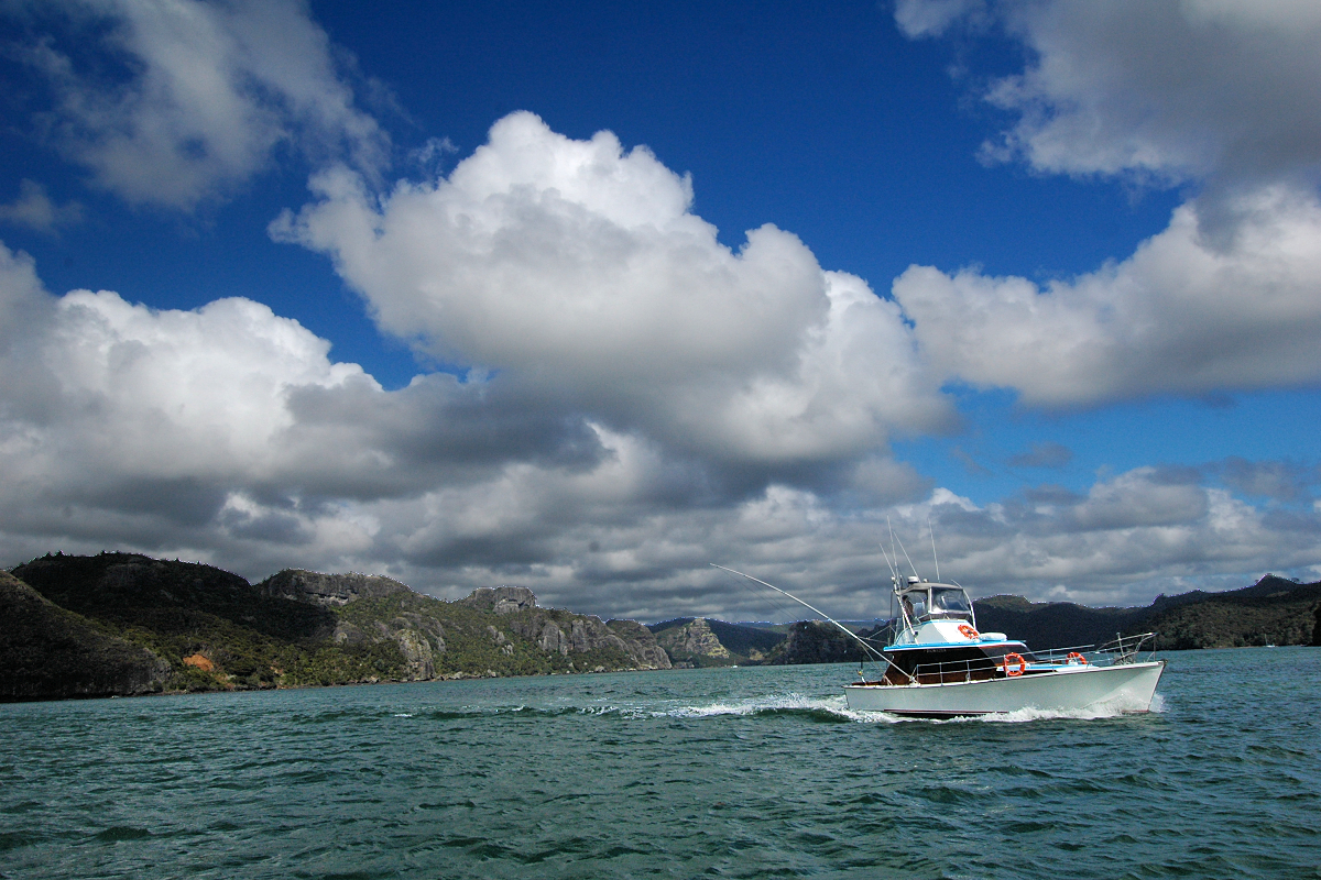 Northland: Fishing boat on Pekepeke Bay. Photo © Home At First.