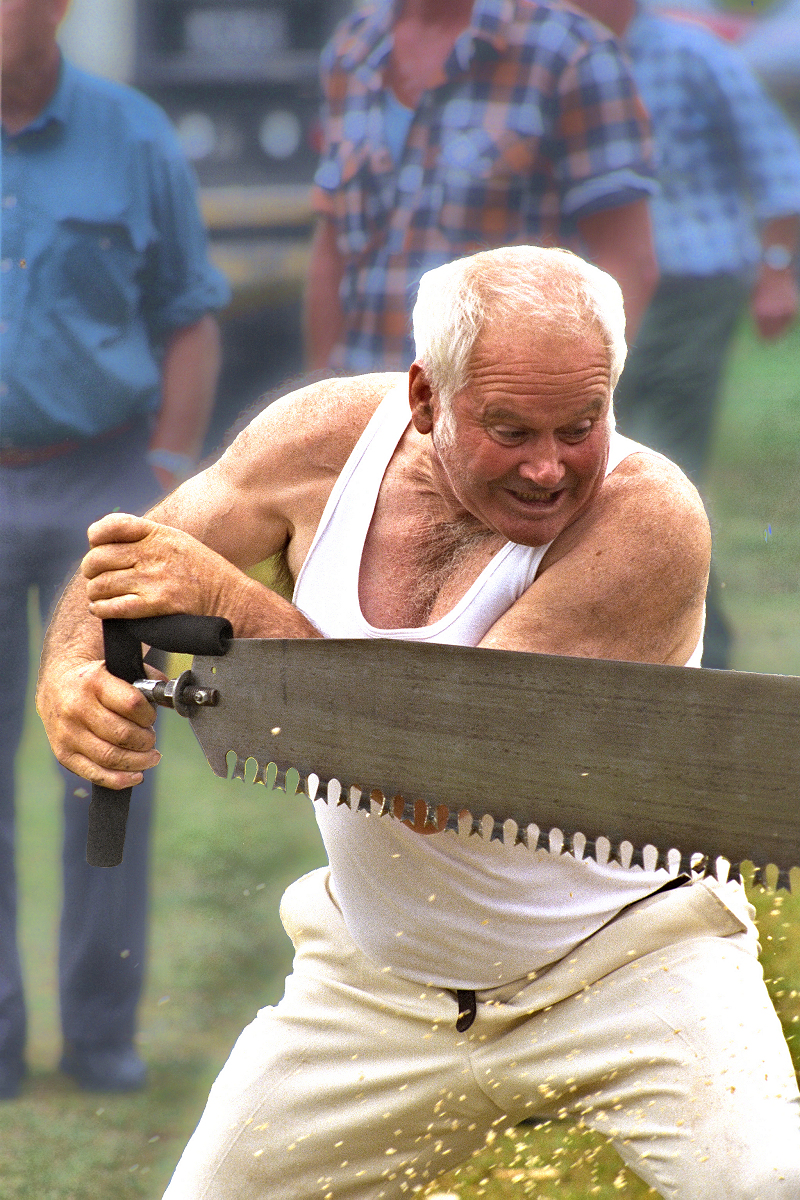 NZ Sawyer competing at an A&P Show. Photo © Home At First.