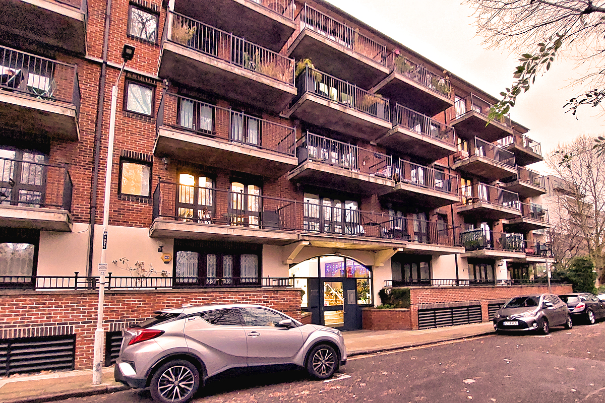London: Tower Hamlets, Whitechapel — Jack the Ripper Apt - Building Exterior showing Entry. Photo © Home At First.
