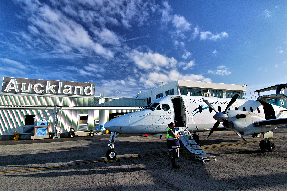 Auckland: Air NZ at Auckland Domestic Terminal. Photo © Home At First.