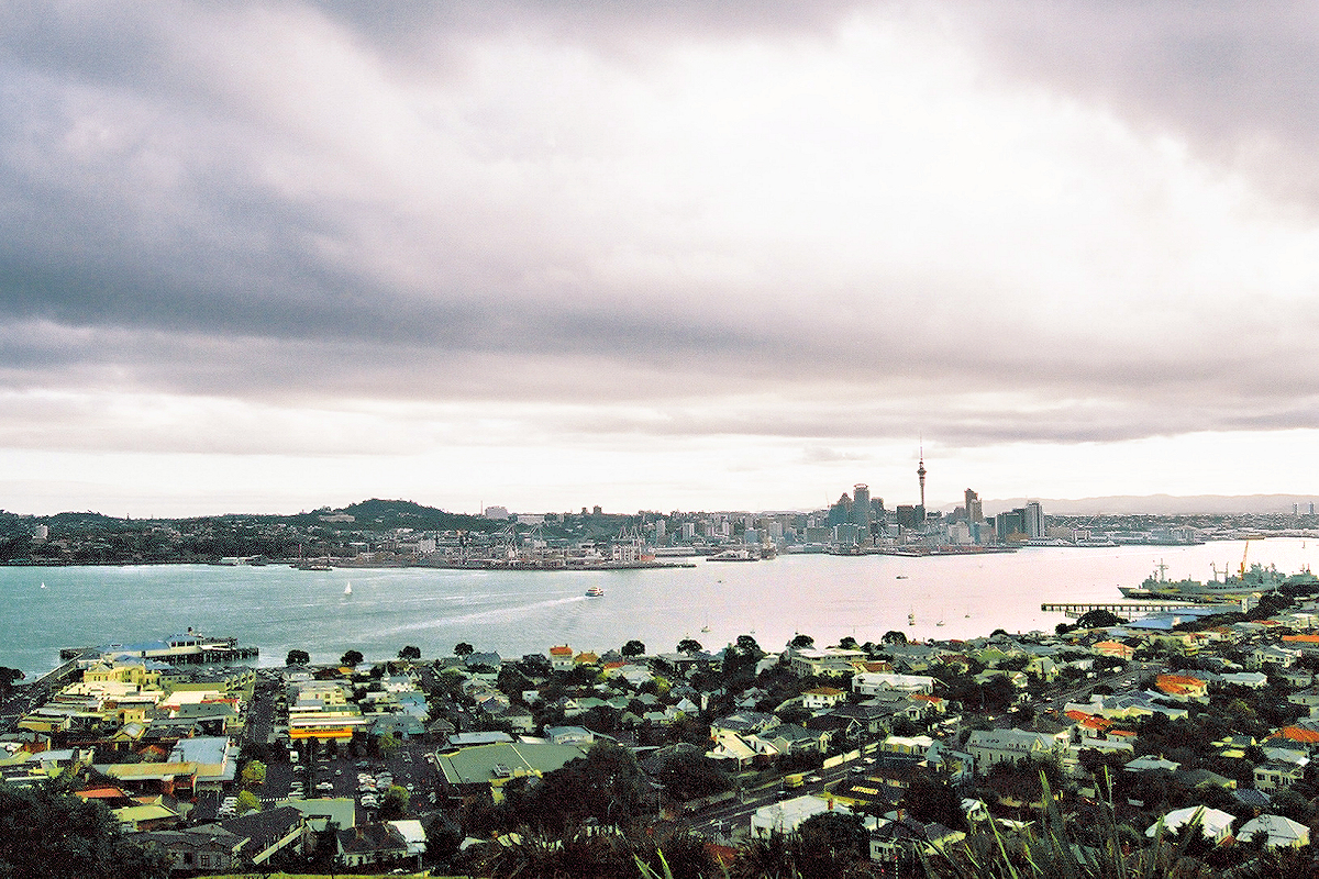 Auckland: View of Devonport from Mt Victoria. Photo © Home At First.