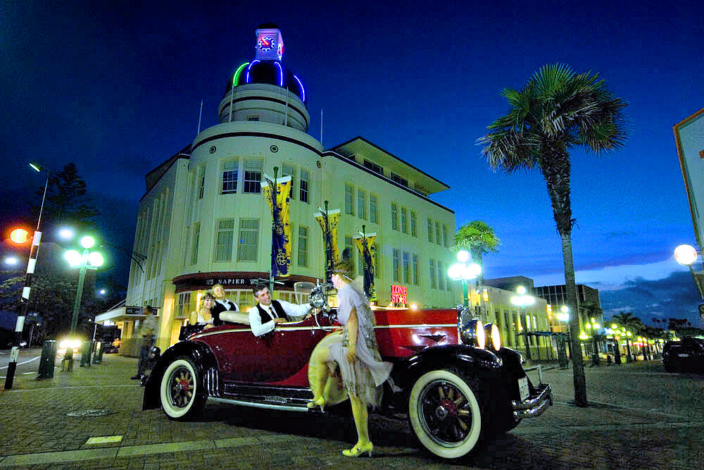 Hawkes Bay - Art Deco Days Napier car. Photo Venture Hawkes Bay.