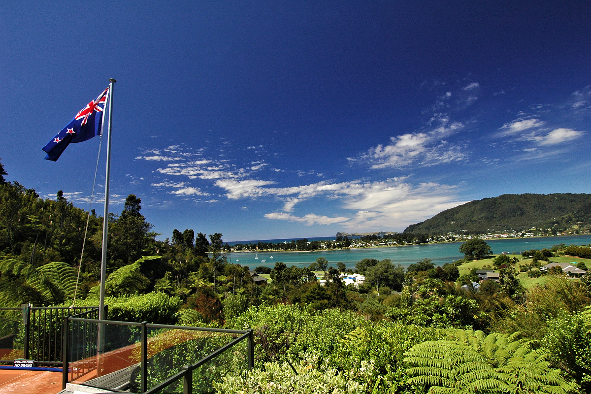 Coromandel: View from Tairua Boutique Inn. Photo © Home At First.