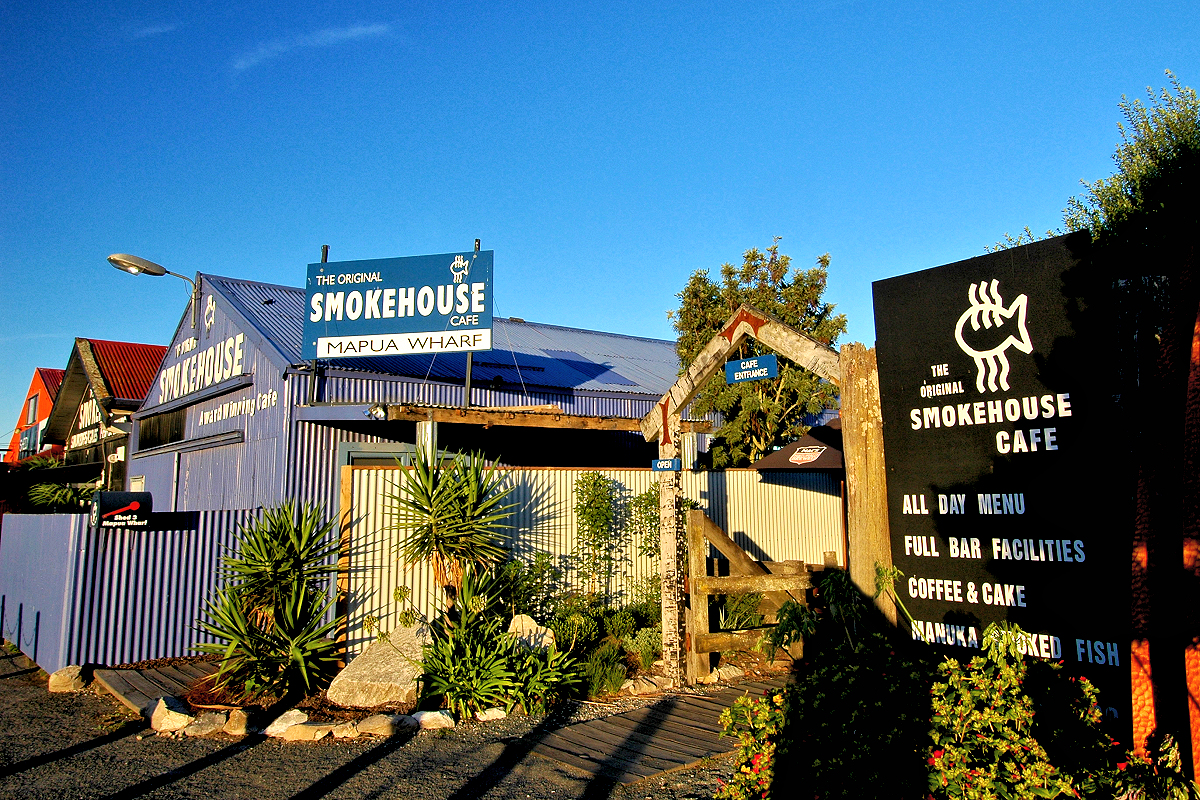 Nelson Region: Mapua's Smokehouse row. Photo © Home At First.