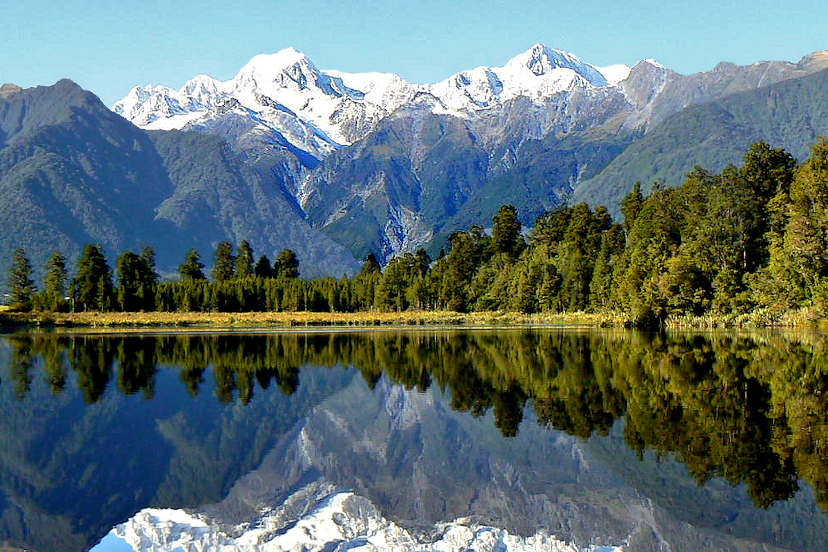 Westland: Mt Cook from Lake Matheson. Photo newzealand.com.