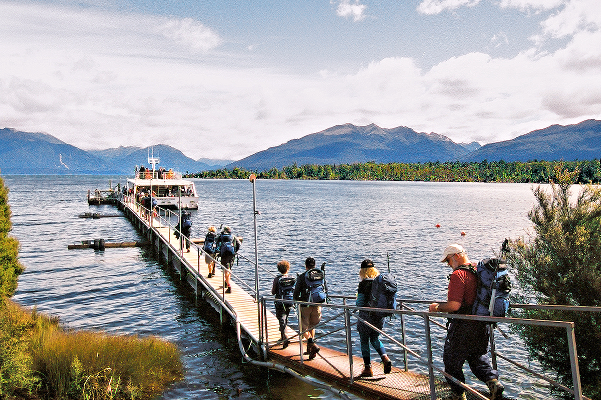 Fiordland: Lake Te Anau Downs - Departing for Milford Track. Photo © Home At First.