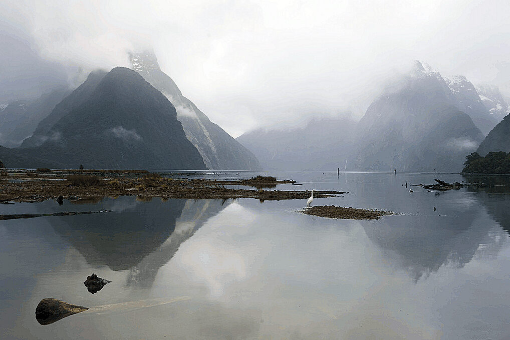 Fiordland - Milford Sound in the mists. Credit Destination Taupo - NZ Tourism.