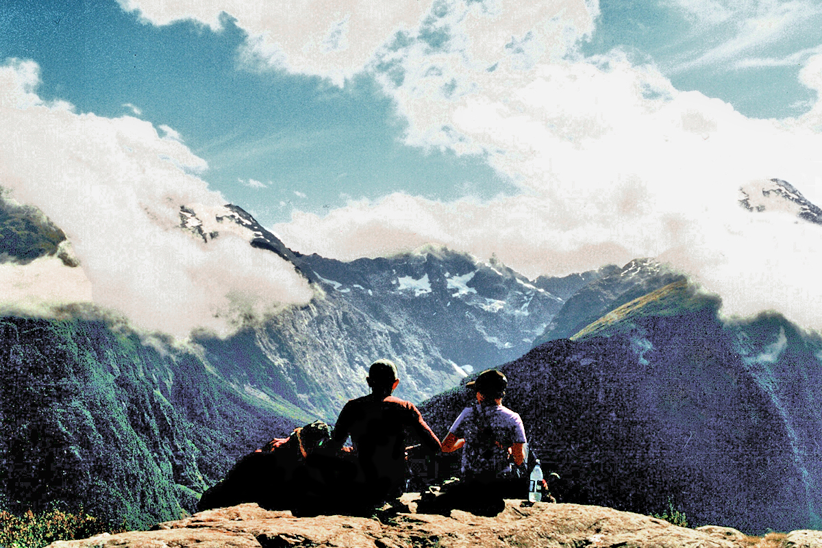 Fiordland - North to Hollyford Alps from Key Summit above Greenstone Track. Photo © Home At First.