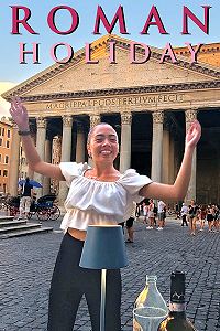 Roman Holiday. Dancing café server on Rome's Pantheon square. Becca Fahnestock Photo © Home At First. Roman Holiday. Dancing café server on Rome's Pantheon square. Becca Fahnestock Photo © Home At First.