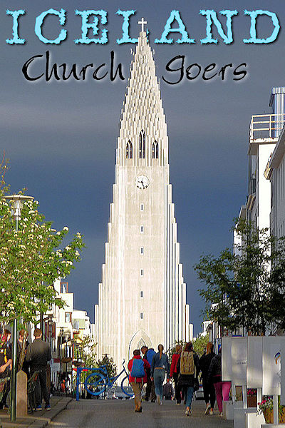 ICELAND - Reykjavik - Church Goers. J. Mraz Photo © Home At First.