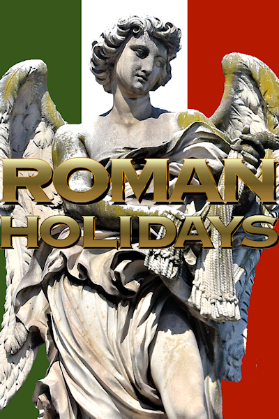 Rome - Angel on Italian Flag. Image © Home At First.