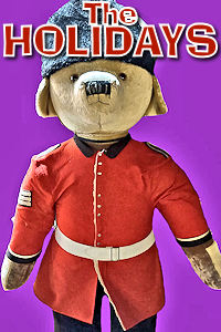 London - Christmas Paddington in Uniform. Photo © Home At First. Happy Holidays 2024!